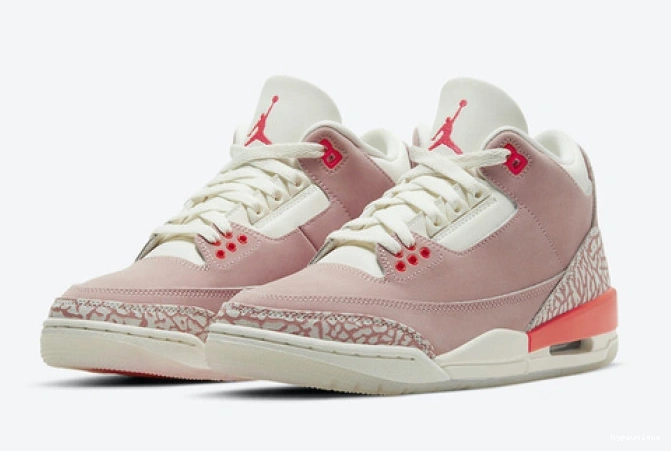 HYPE CK9246-600 3 Rust Jordan Retro Pink (W) 0806